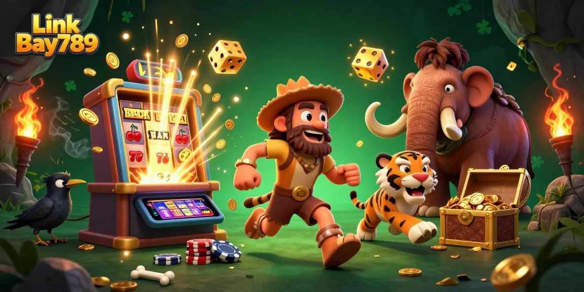 Experience thrilling gaming adventures at Link Bay789 with exciting casino scenes and captivating elements.