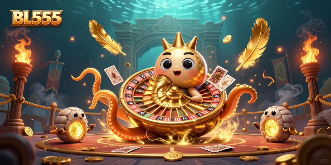 Engage with BL555 as the ancient nautilus spins a roulette wheel, revealing betting glory.