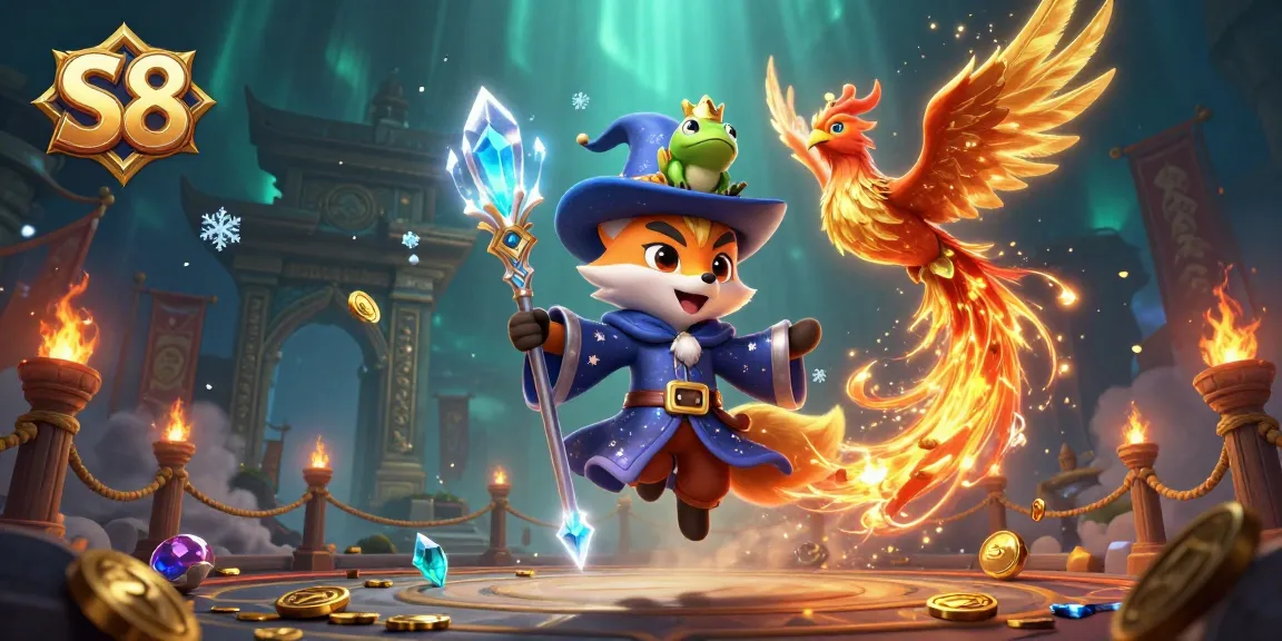Experience exciting moments at S8 while playing high-quality casino games in a vibrant magical scene.