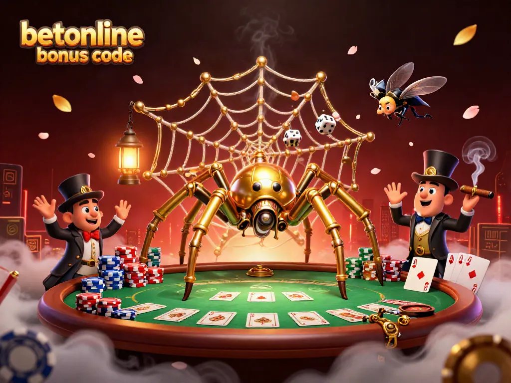 Experience the excitement of BetOnline bonus code promotions with vibrant steampunk casino elements.