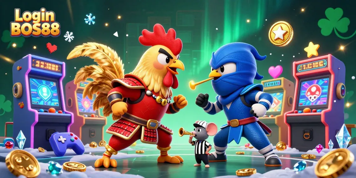 Login BOS88 hadir dalam pertarungan seru antara ayam jantan bertema samurai dan ninja di kasino virtual.