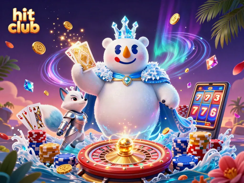 Experience exhilarating wins at hit club with a dazzling scene of royal treasures and excitement.
