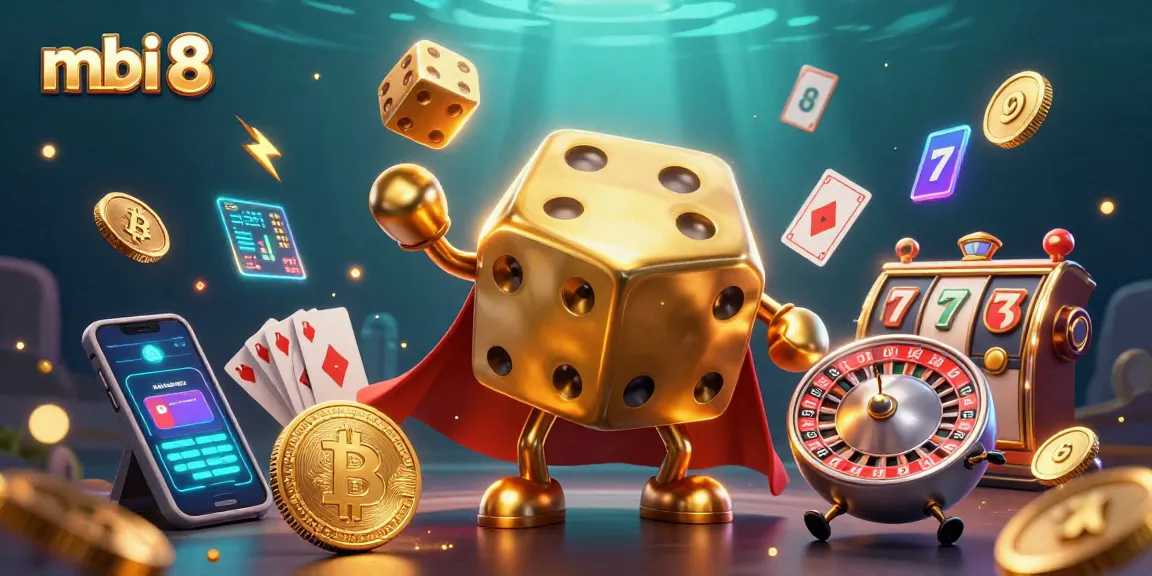 Engage with thrilling games at mbi 8, featuring exciting casino elements and 3D cartoon characters.