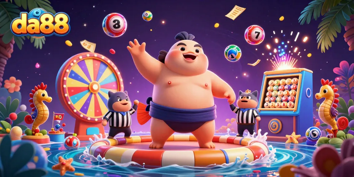 Experience thrilling gameplay at da88 with vibrant scenes of lottery excitement and underwater action!