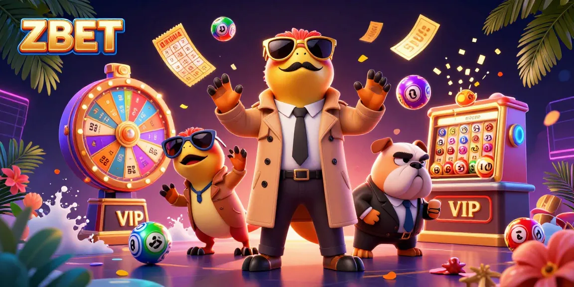 ZBET showcases raptors in a trench coat, trying to sneak into a casino, amidst dynamic game elements.