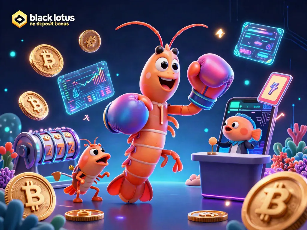 Claim the black lotus no deposit bonus while enjoying vibrant 3D casino excitement with unique underwater characters.