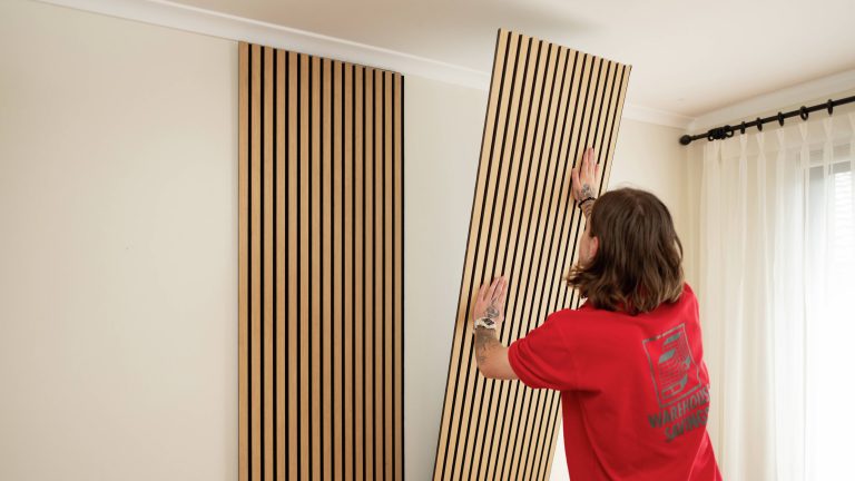 Why slat wooden panels are trending in luxury wall design