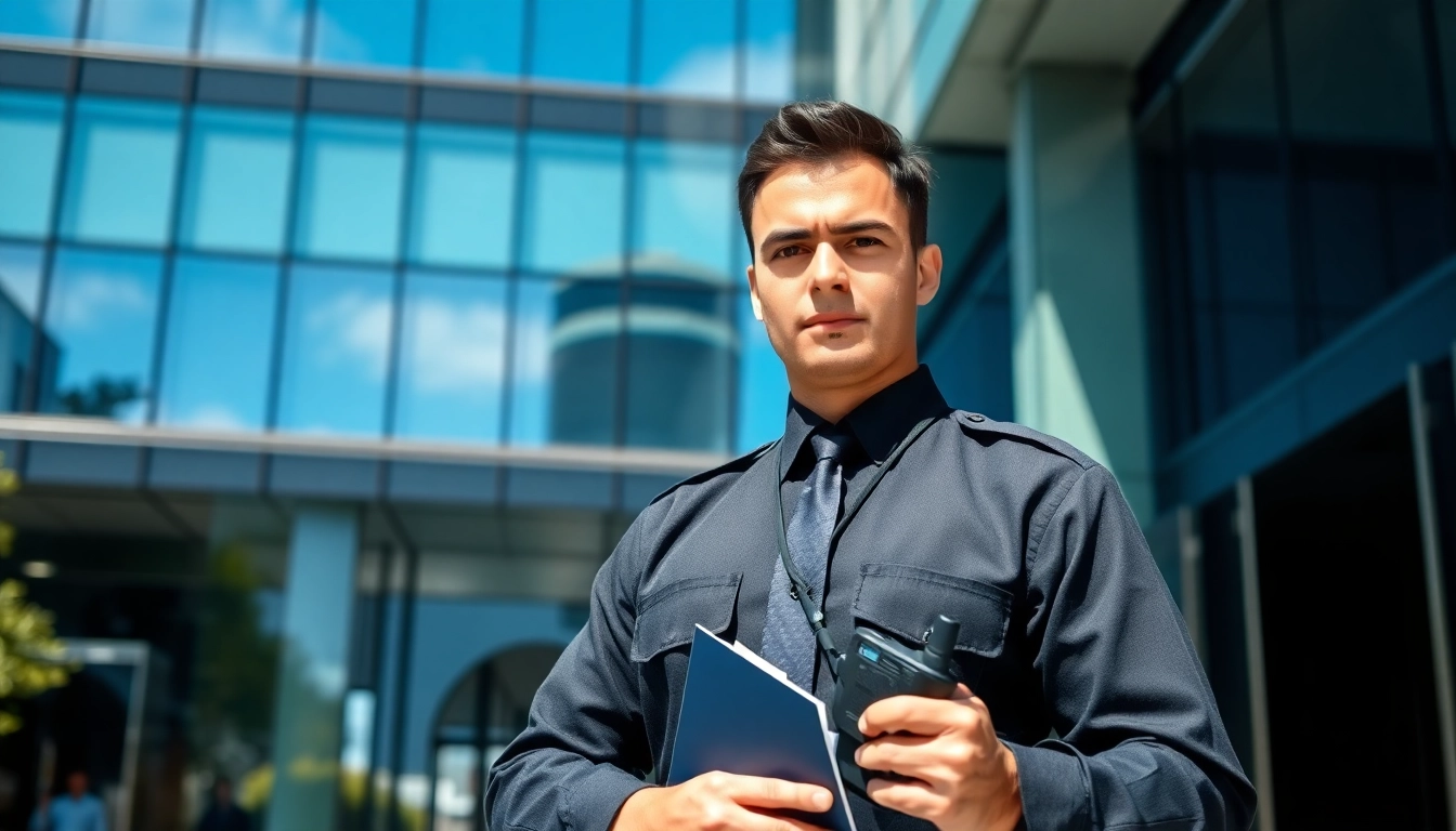 Engaging security officer displaying professional skills at security officer jobs.